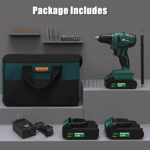 INSPIRITECH complete kit includes bits screws and magnetic extension for versatility