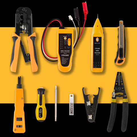 InstallerParts ethernet punch-down tool—precision work on keystone jacks