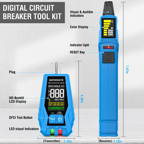 Instrodots CBF01 AAA batteries powering the transmitter