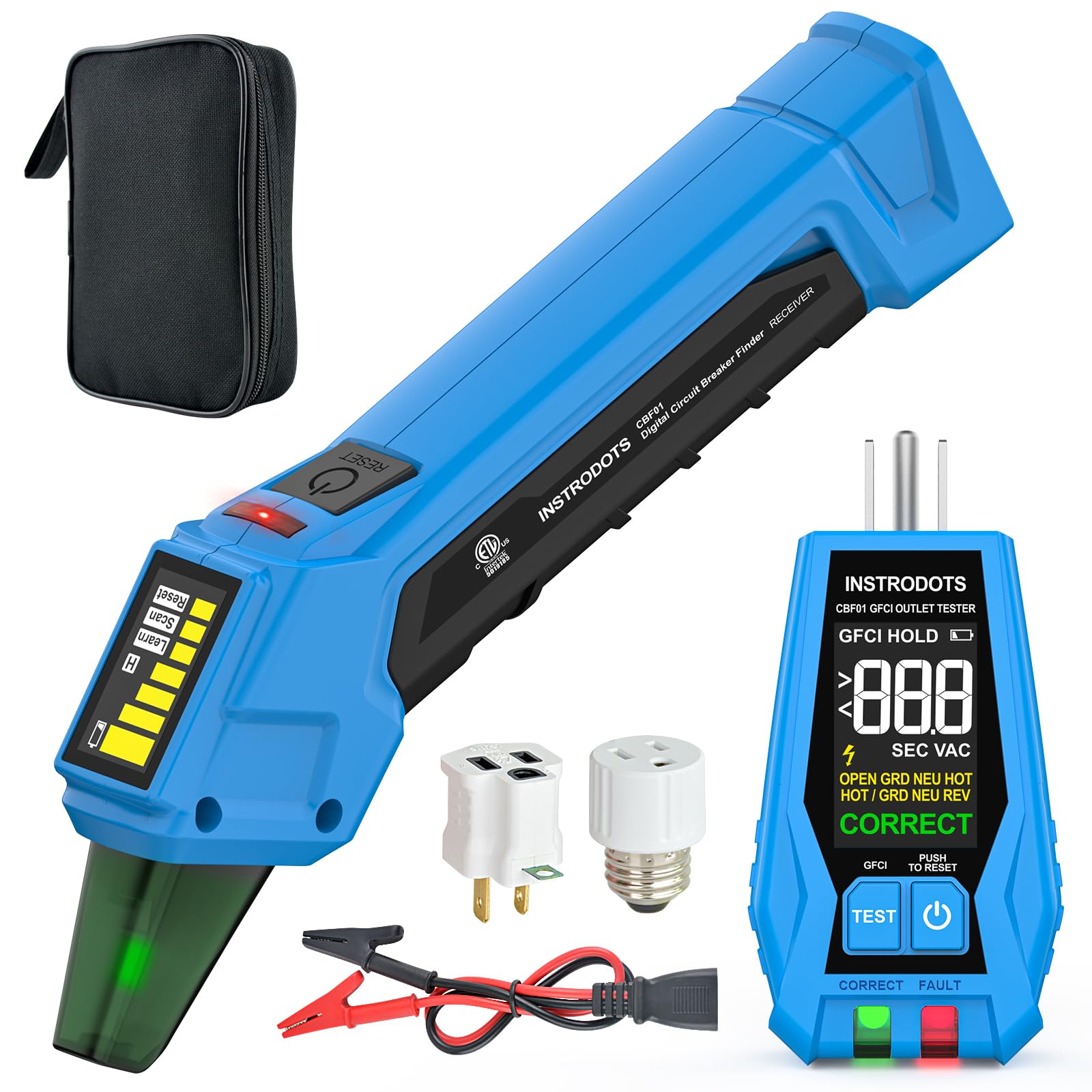 Instrodots CBF01 transmitter with clear color display for quick circuit identification