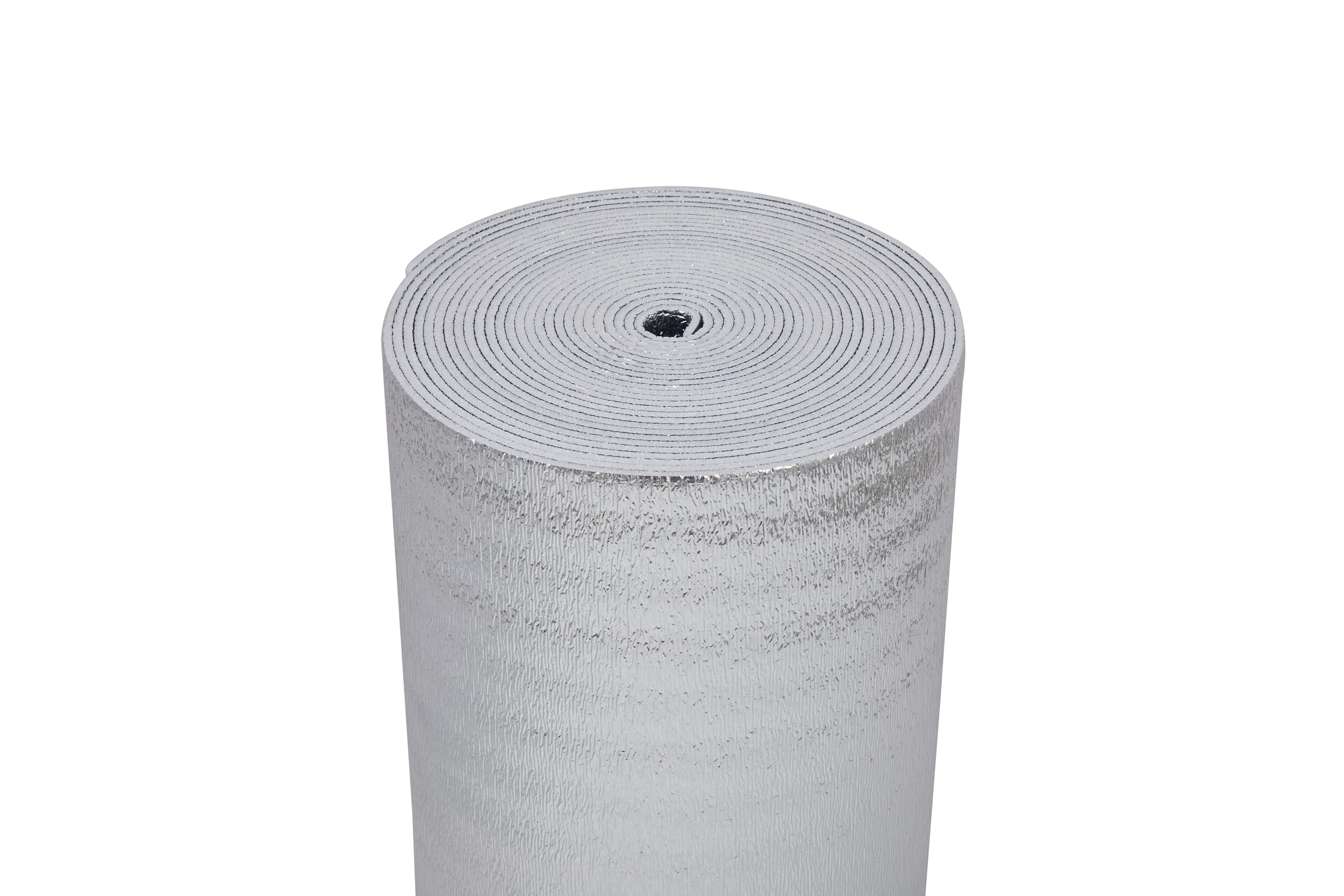 Insulation Marketplace SmartSHIELD cross-section reveals foam core and aluminum layers.