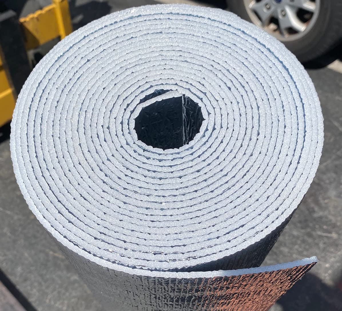 SmartSHIELD foil roll open packaging illustrating easy-to-cut lightweight installation.