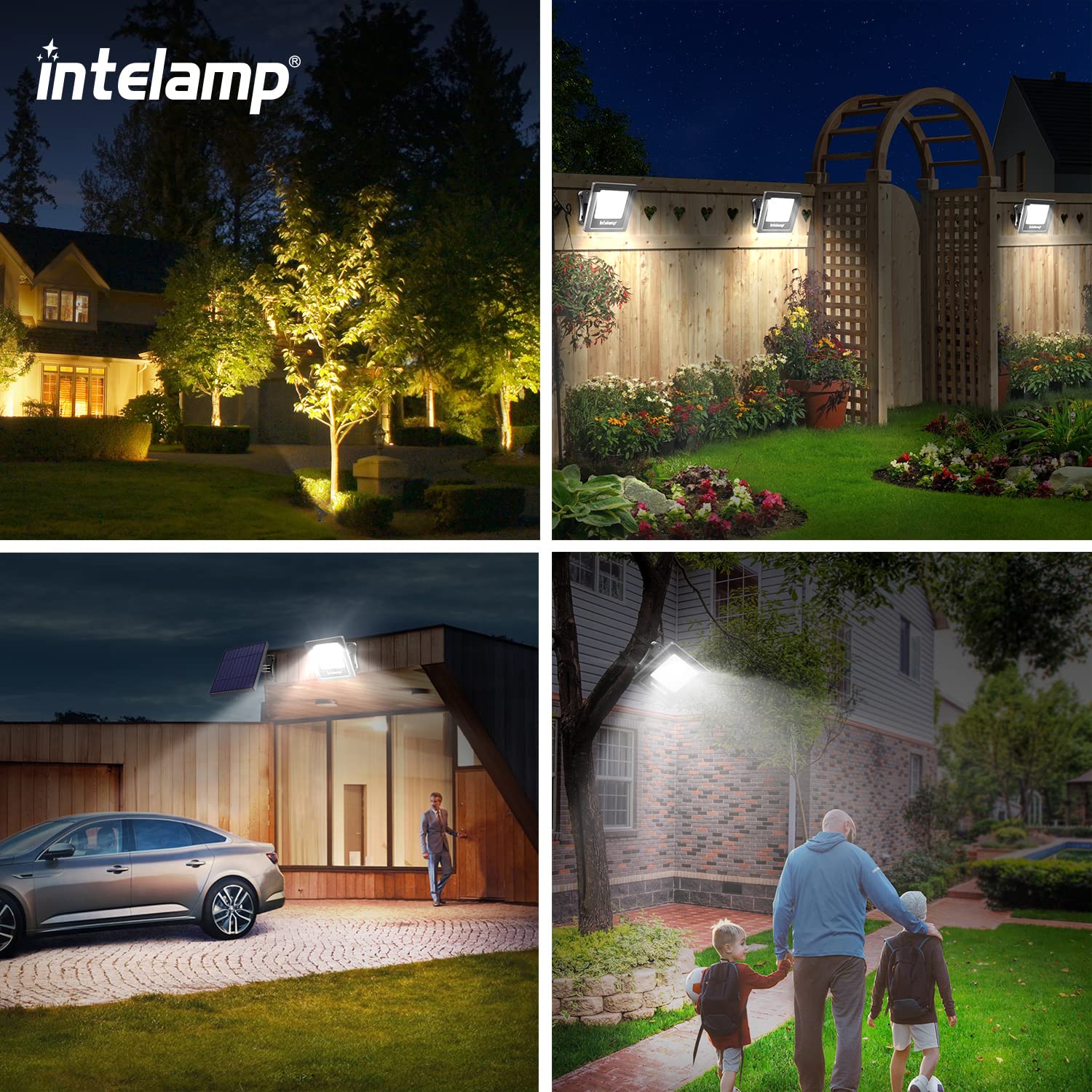 Intelamp easy-installation wall-mount simplifies setup outdoors