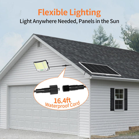 Intelamp motion sensor activation lights the path when movement is detected