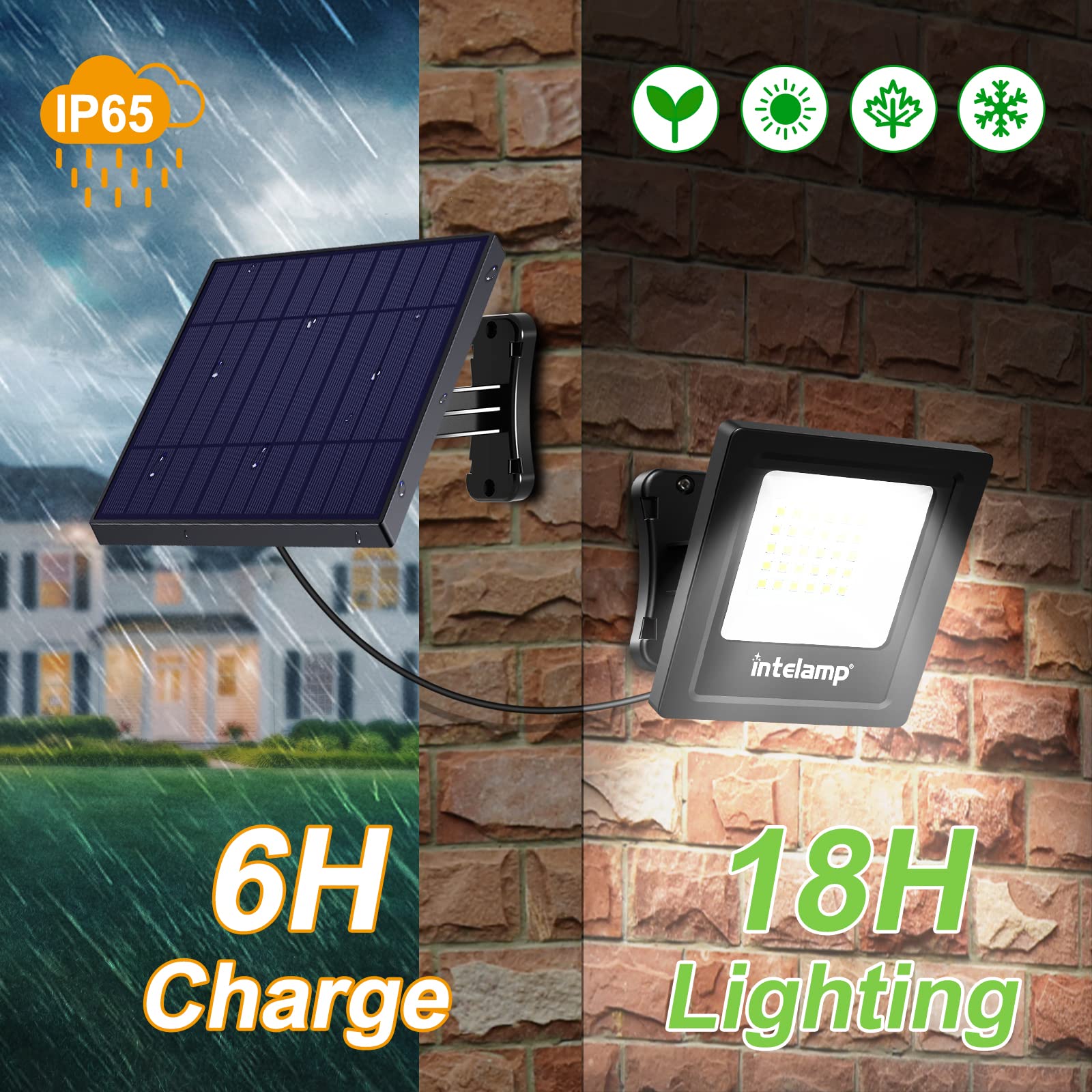 Intelamp outdoor security light dusk-to-dawn helps safer evenings