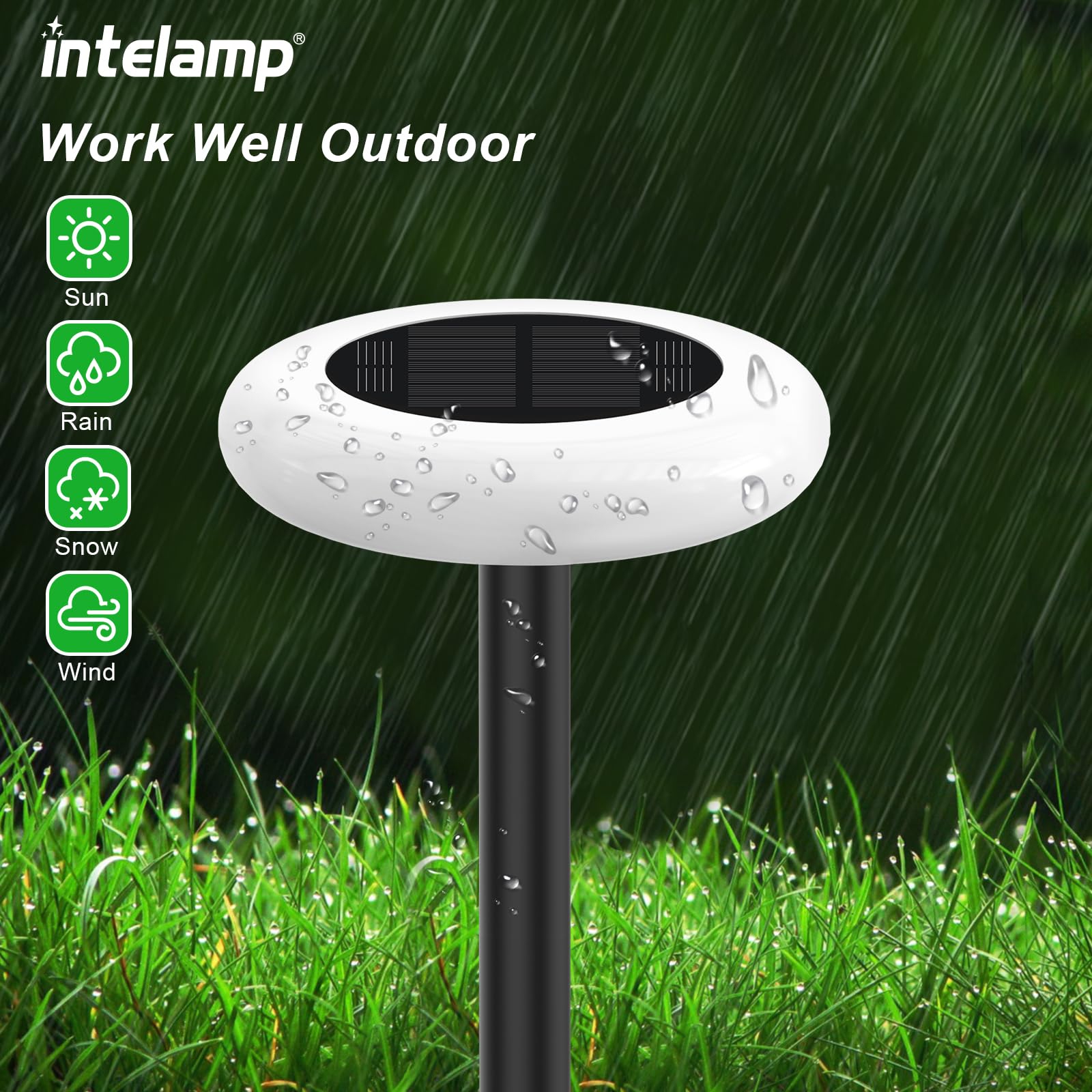 Intelamp remote-control color-cycle light offers flexible outdoor ambiance