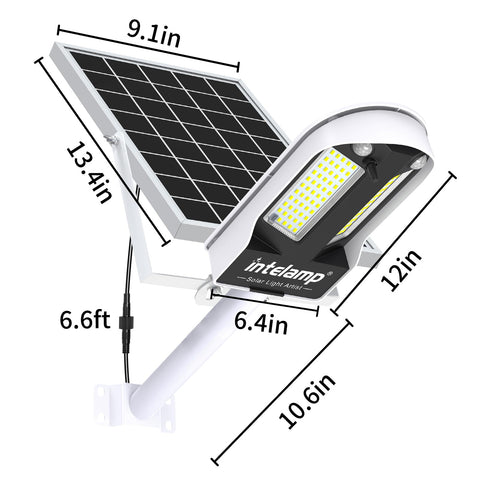 Intelamp heat-reducing white ABS housing lowers internal temperature.