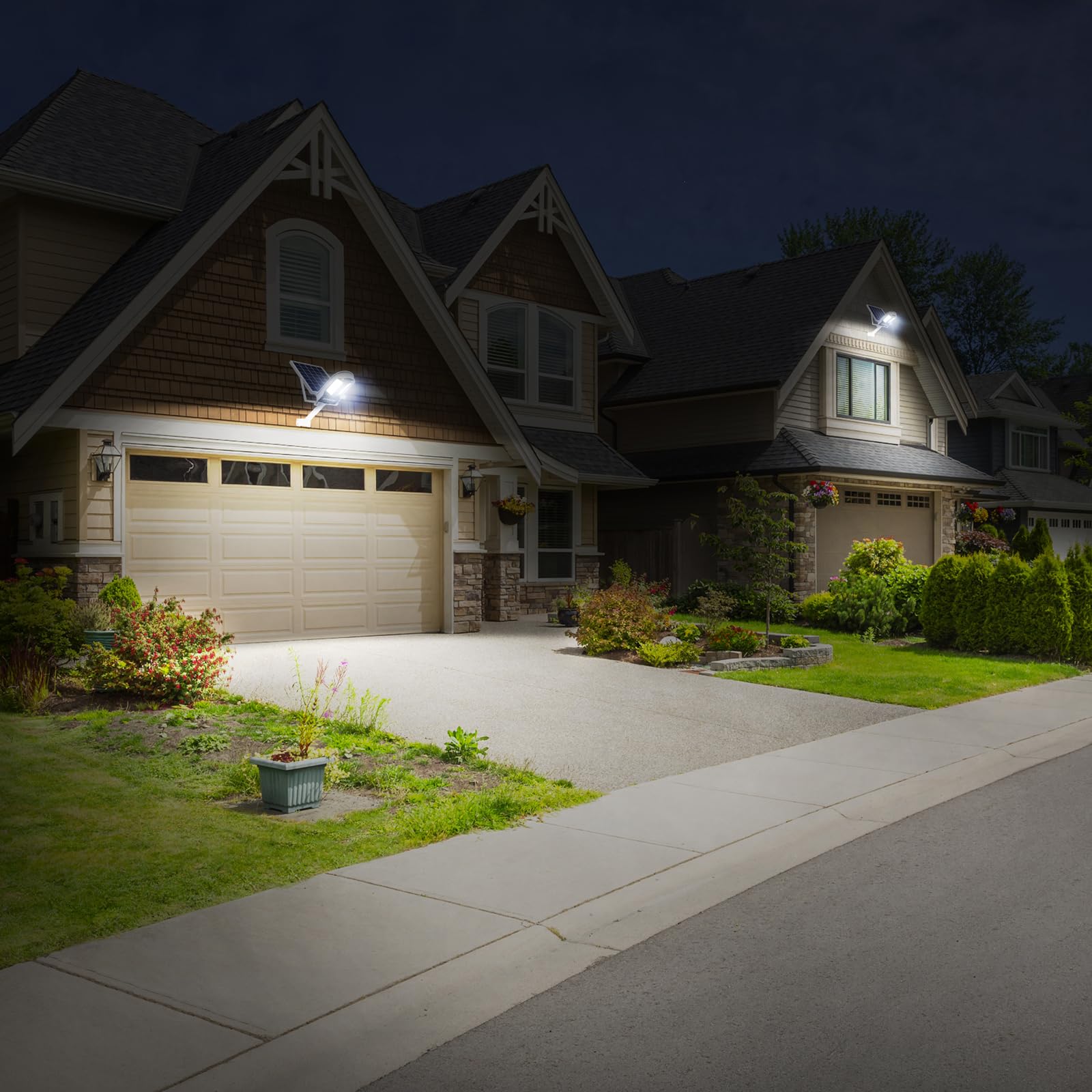 Intelamp installation-ready outdoor lighting on walls or poles.