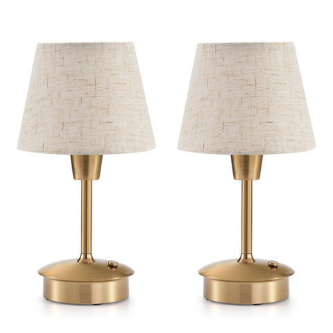 Intelive 2-pack cordless table lamp on dining table provides cozy wireless lighting