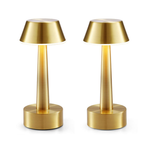 INTELIVE cordless table lamp on dining table creates warm ambiance for meals