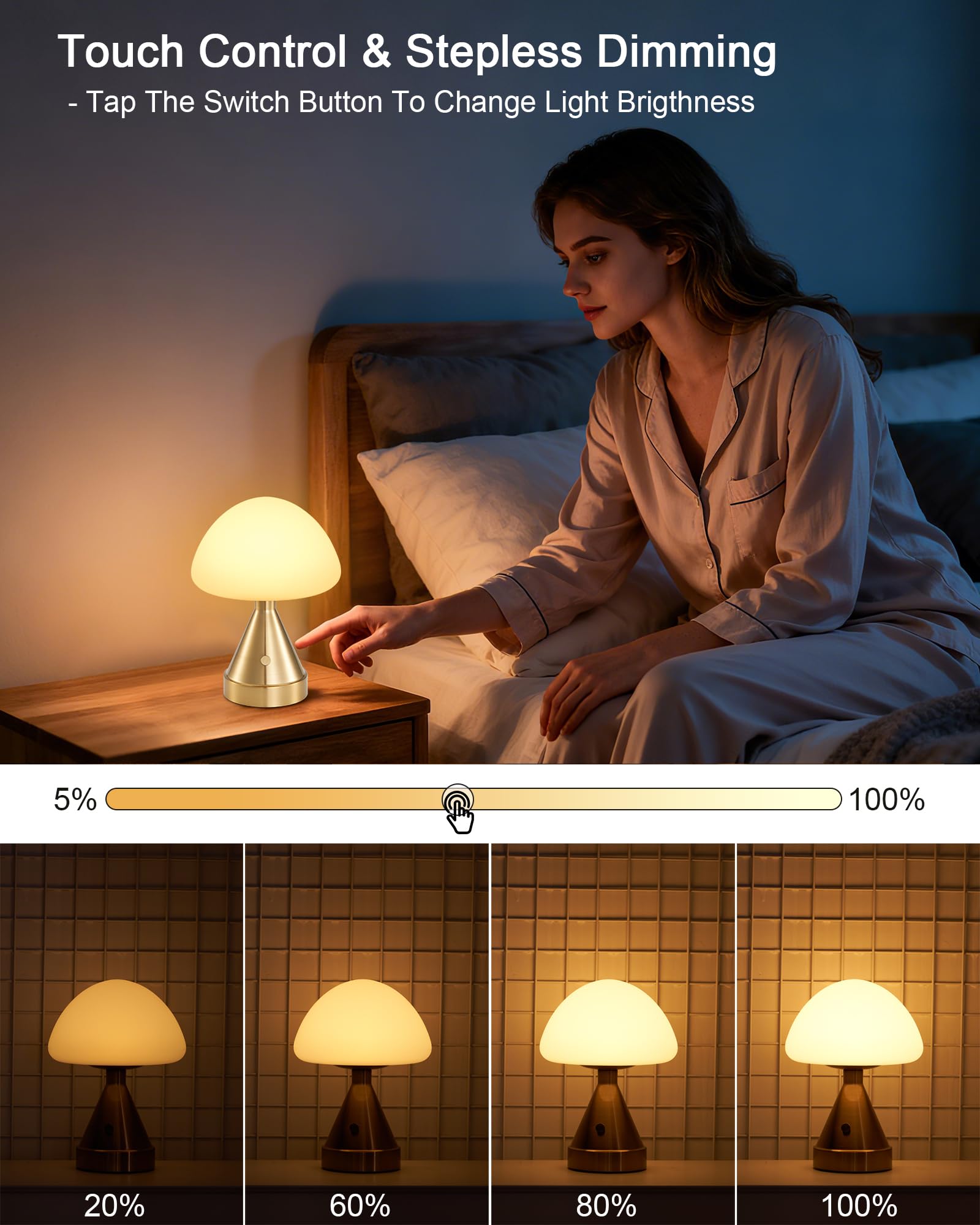INTELIVE opal shade diffuses a soft glow for cozy ambience.