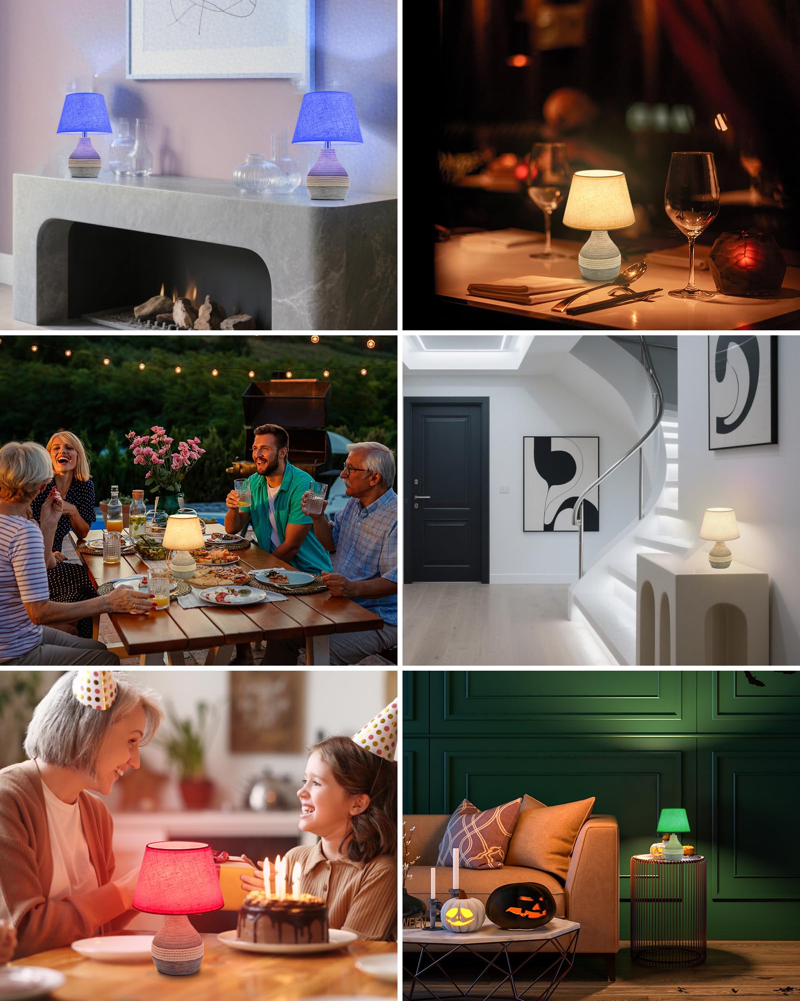 INTELIVE versatile lamp for patio, bedroom or dining table ambience