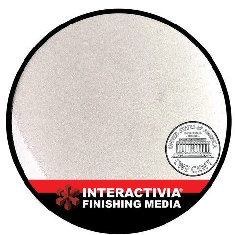 INTERACTIVIA blasting media extra-fine for low-pressure surface peening.