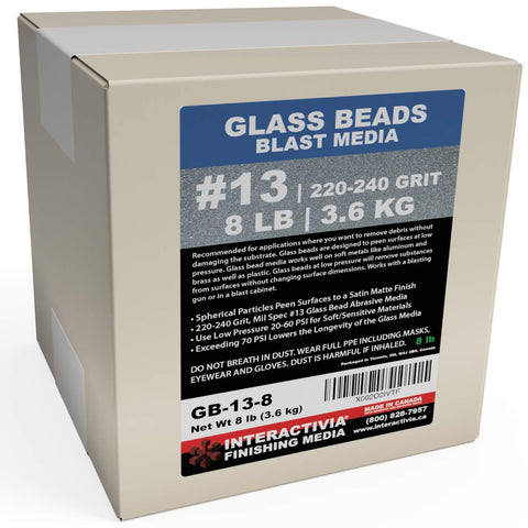 INTERACTIVIA Glass Beads 13 spec cabinet use, ideal for debris-free cleaning