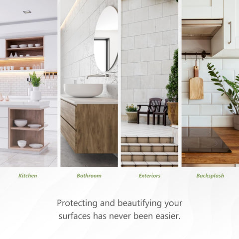 Interior and exterior tile use with safe, easy-to-use MORE Sealer