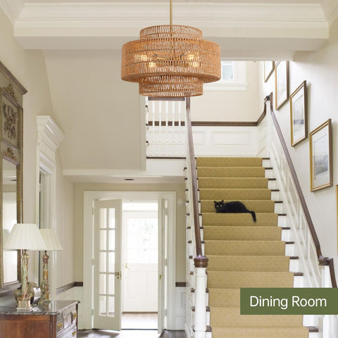 InterMaka easy-installation chandelier with no assembly required
