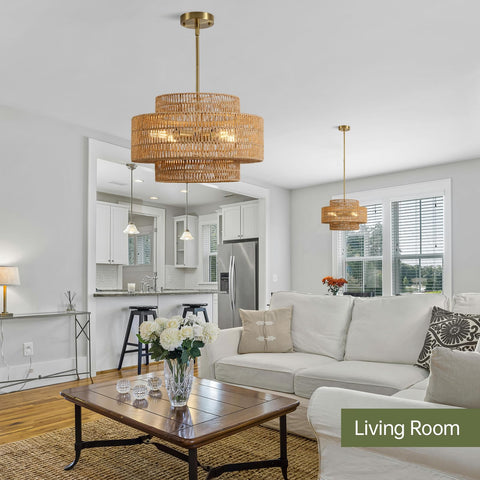 InterMaka eco-friendly, durable rattan ensures long-lasting lighting