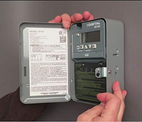 Intermatic DT101 in-wall mounting illustrating quick setup