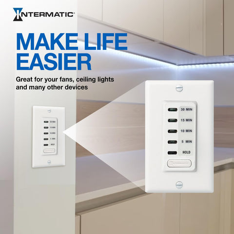 Intermatic EC200WK wall-mount installation for space-saving timer integration.