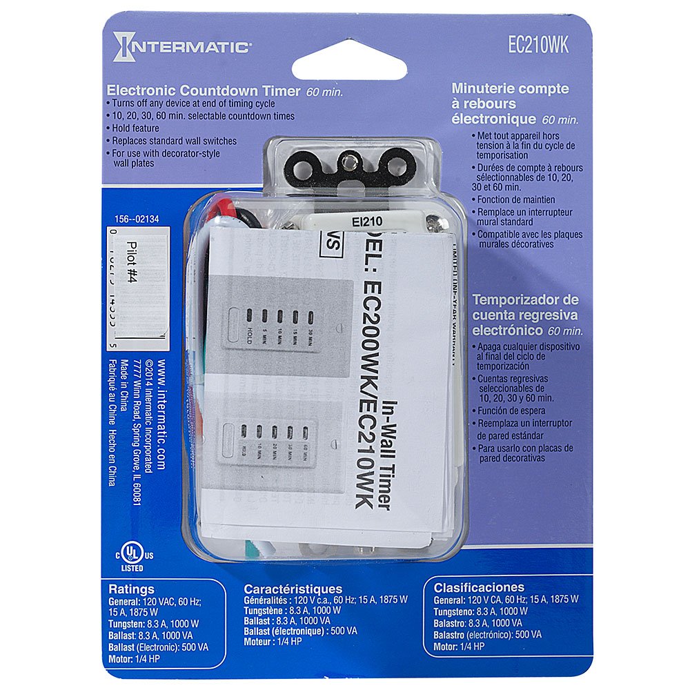 Intermatic EC210WK in-use porch lights scenario conveys safety and convenience.