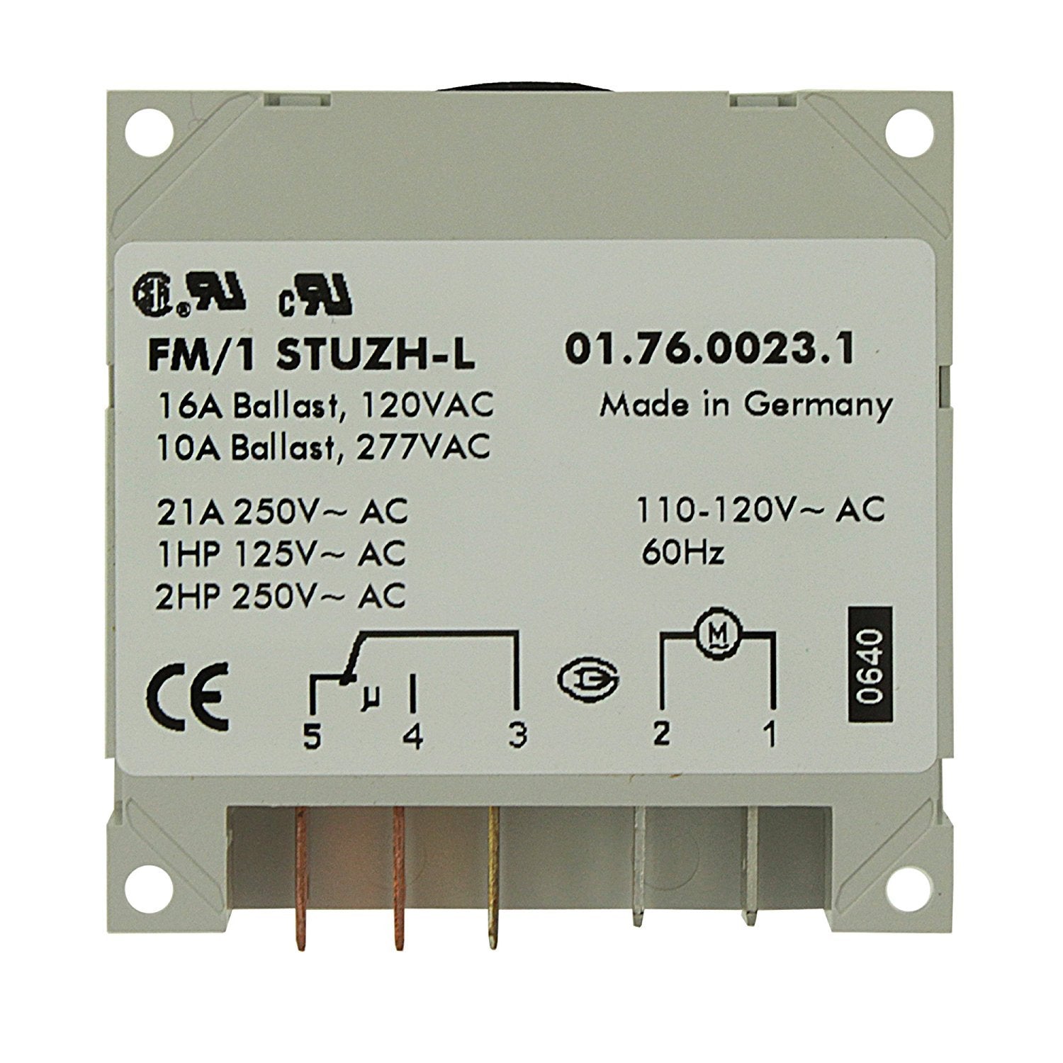 Intermatic Grasslin FM/1 timer back view highlighting compact German engineering for durable operation.
