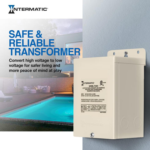 Intermatic PX300 compact beige enclosure designed for tight spaces without compromising performance