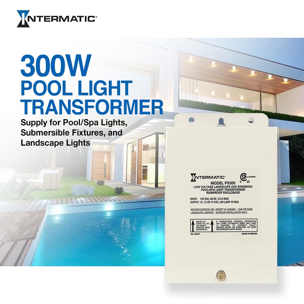 Intermatic PX300 grounded shield between windings enhances safety in outdoor lighting setups
