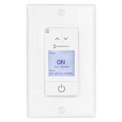 Intermatic ST700W Ascend timer front view for energy-efficient porch and driveway lighting.