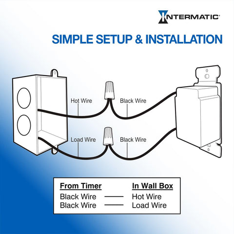 Intermatic SW12HWK easy installation with teeter terminals for quick setup.
