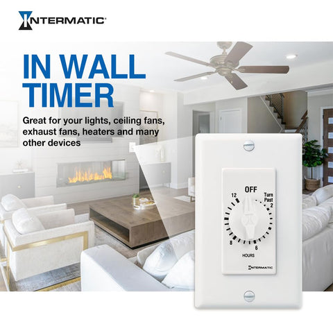 Intermatic SW12HWK wall-switch replacement ready for single or multi-gang installations.