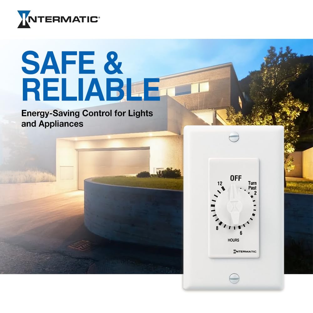 Intermatic SW15MWK compact timer back side highlights durable, space saving design