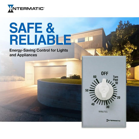 Intermatic SW60MK CSA-certified timer for safe, compliant installation in homes and offices.
