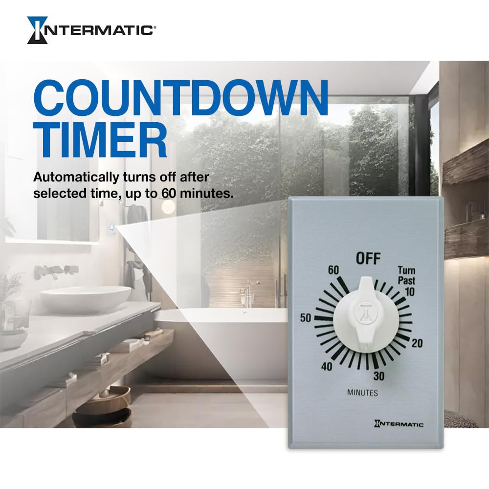 Intermatic SW60MK press-on knob simplifies timer setting and resets.