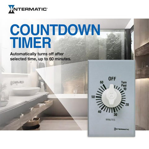 Intermatic SW60MK press-on knob simplifies timer setting and resets.