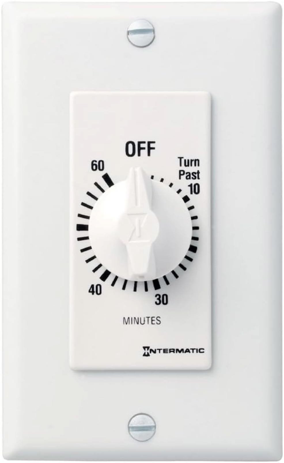 Intermatic SW60MWK front dial timer enables simple 60-minute energy control.