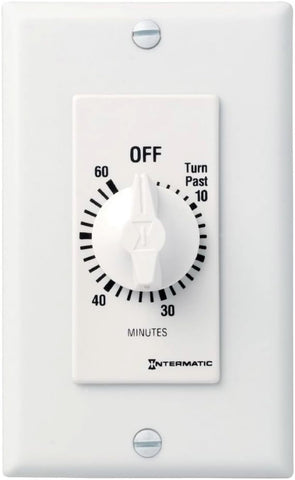 Intermatic SW60MWK front dial timer enables simple 60-minute energy control.