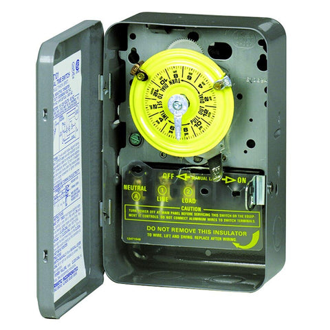 Intermatic T101 indoor metal enclosure, durable housing for residential or commercial use.