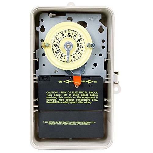 Intermatic T104P3 in beige NEMA 3R enclosure for weatherproof installations.