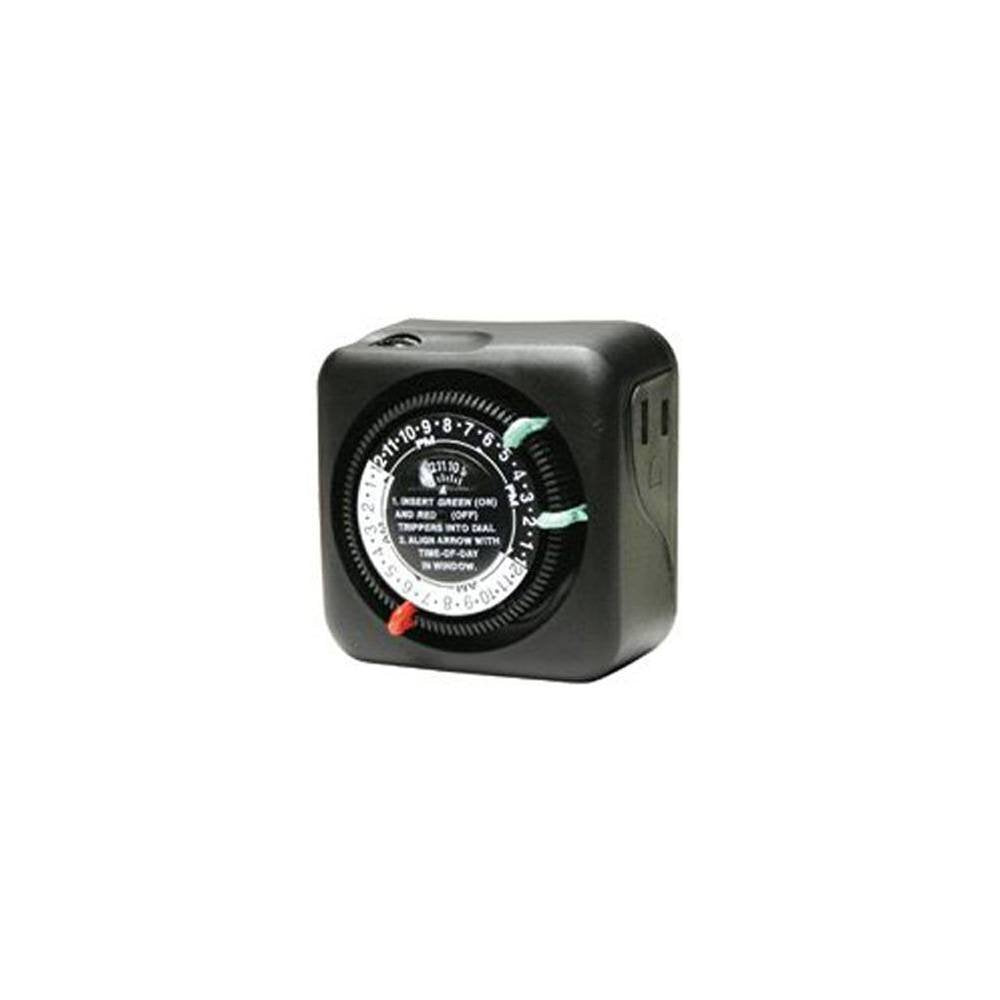Intermatic TN111RM40 timer front view for outdoor lighting automation and convenience.