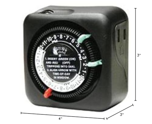 Intermatic TN111RM40 timer outdoor enclosure side view enhances exterior lighting control.