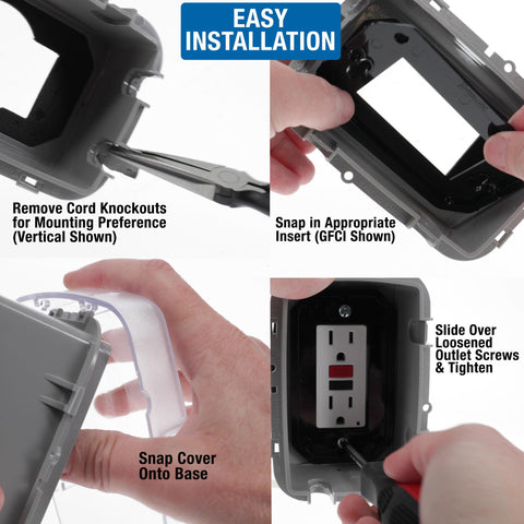 WP3100C three inserts configuration enabling versatile mounting options.