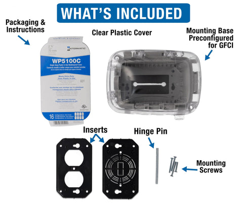 Intermatic WP5100C durable plastic construction for rugged outdoor use.