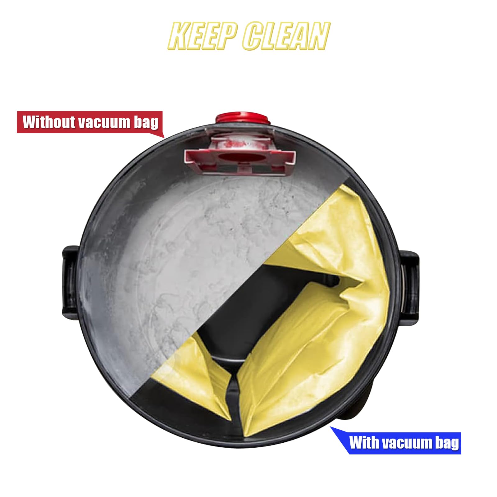 INTHVKIL easy-cleaning concept for tidier vacuum drums after use