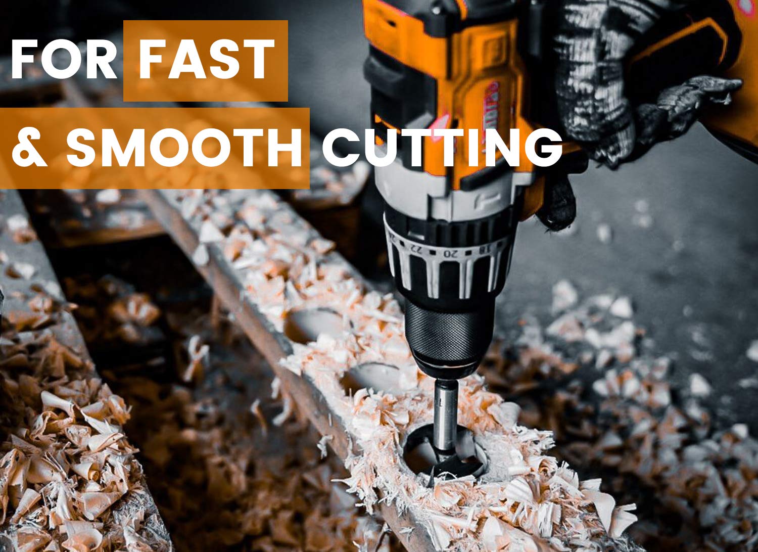INTOO multi size kit enables flat bottom pockets in wood projects