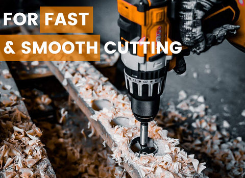 INTOO multi size kit enables flat bottom pockets in wood projects