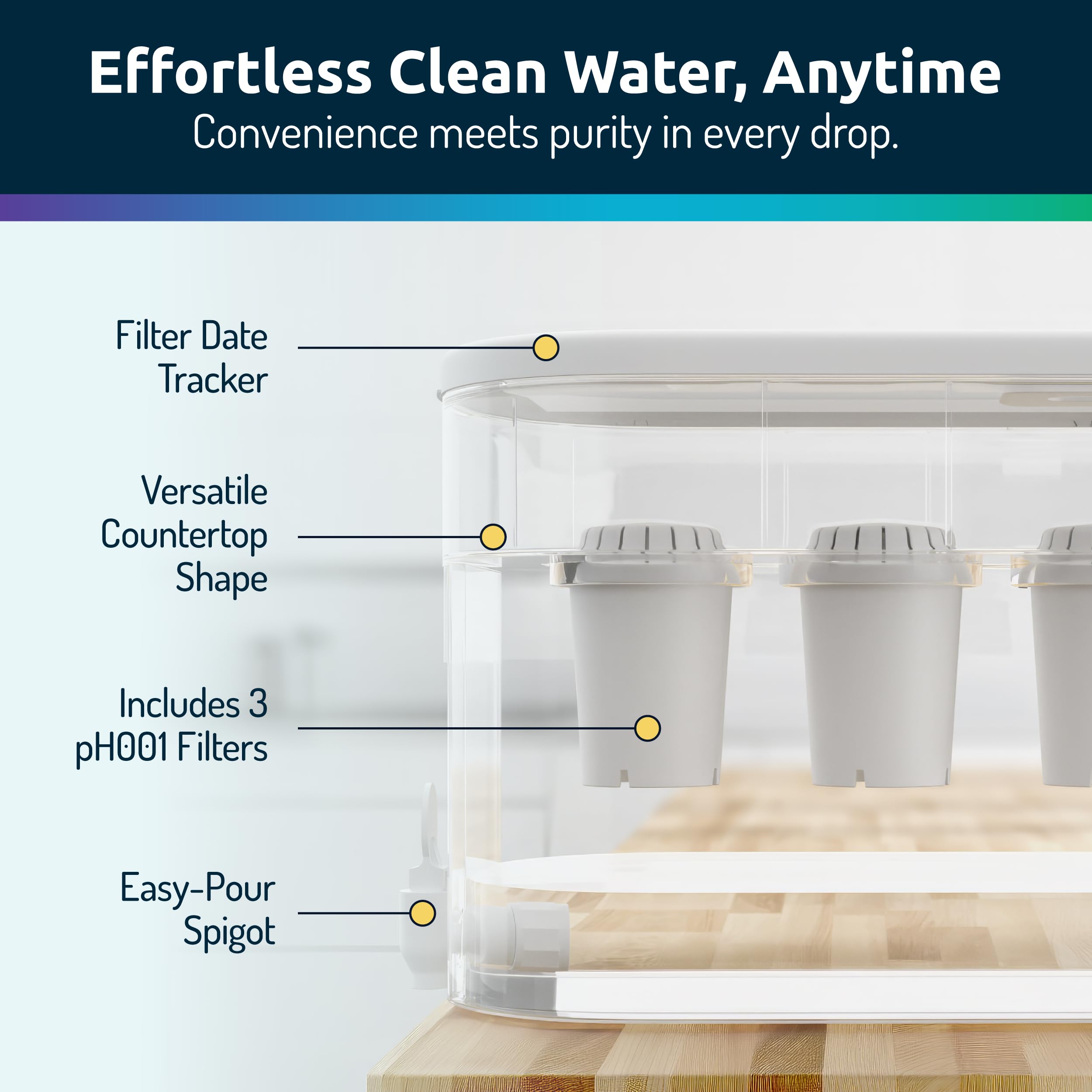Invigorated Water BPA-free materials ensure safe hydration at home.