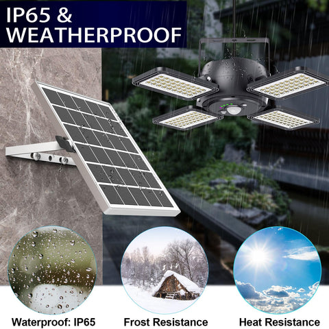 INXPHY split design light panels adjust up to 120° for tailored lighting.