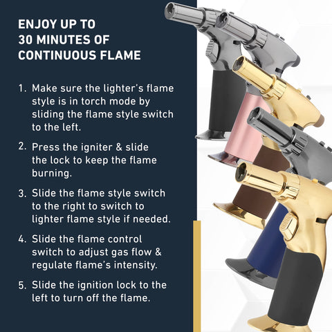 inZaynity dual flame torch gift box presents a luxurious kitchen accessory for gifting
