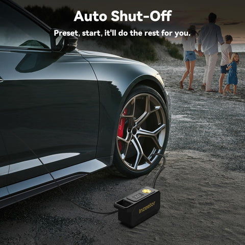 Inzeetor air tube with adapters demonstrates versatility for cars, bikes, and balls
