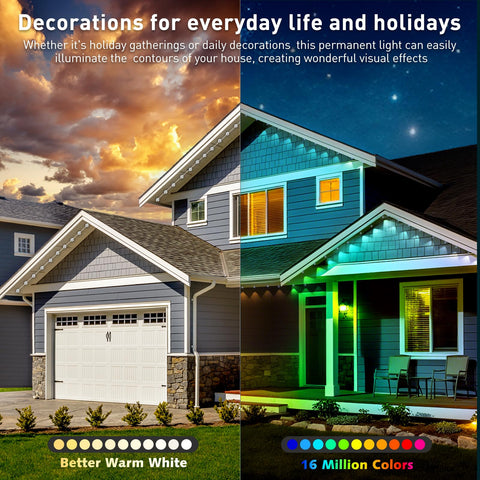 INZIDOL 100ft outdoor lights 58-scene presets create ready-made atmospheres